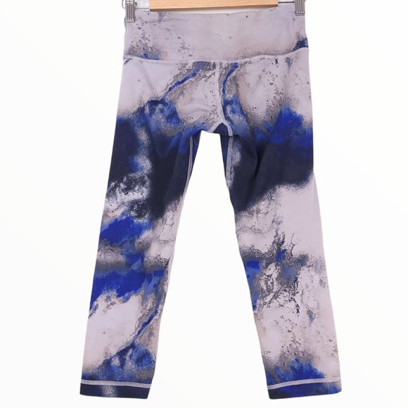 Lululemon Wunder Under Crop Milky Way Multi Legging Abstract Size 4 - Picture 3 of 7